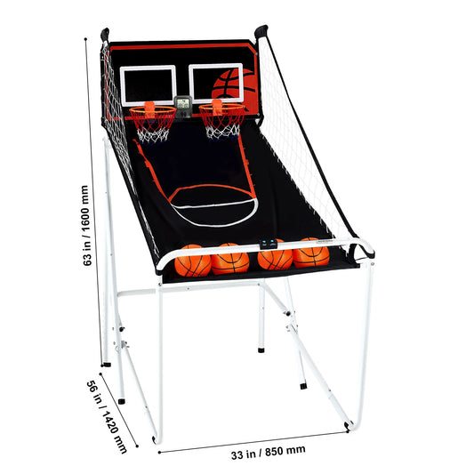 SucceBuy Foldable Indoor Basketball Arcade Game 2 Player