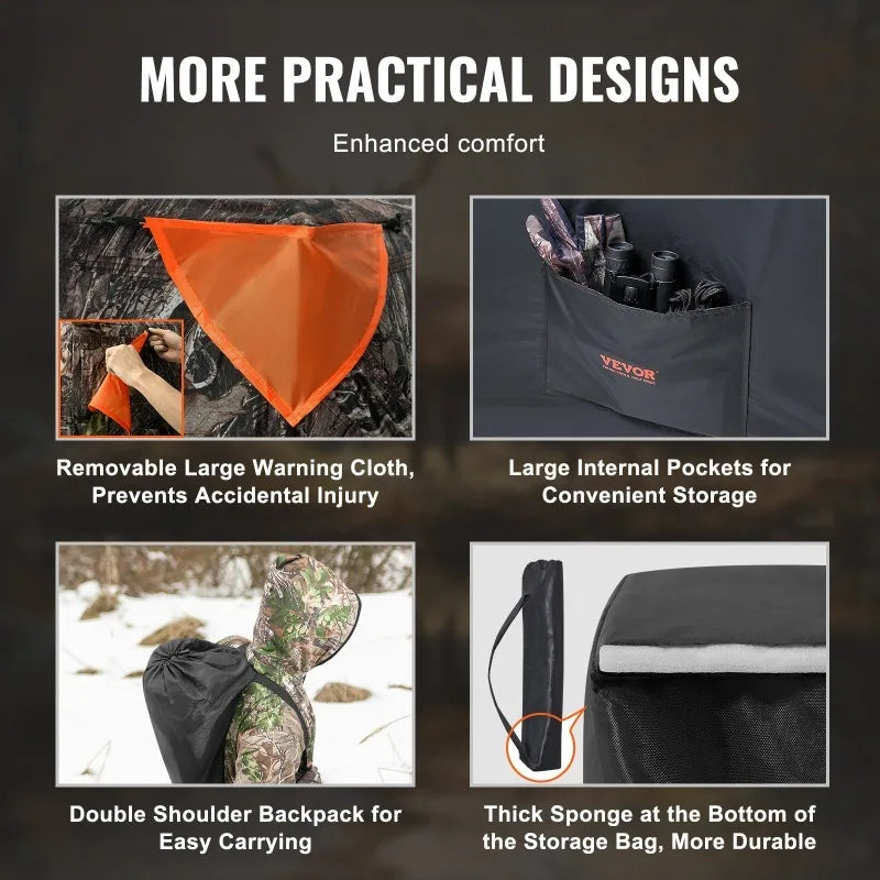 Portable 270 Degree See Through Hunting Blind