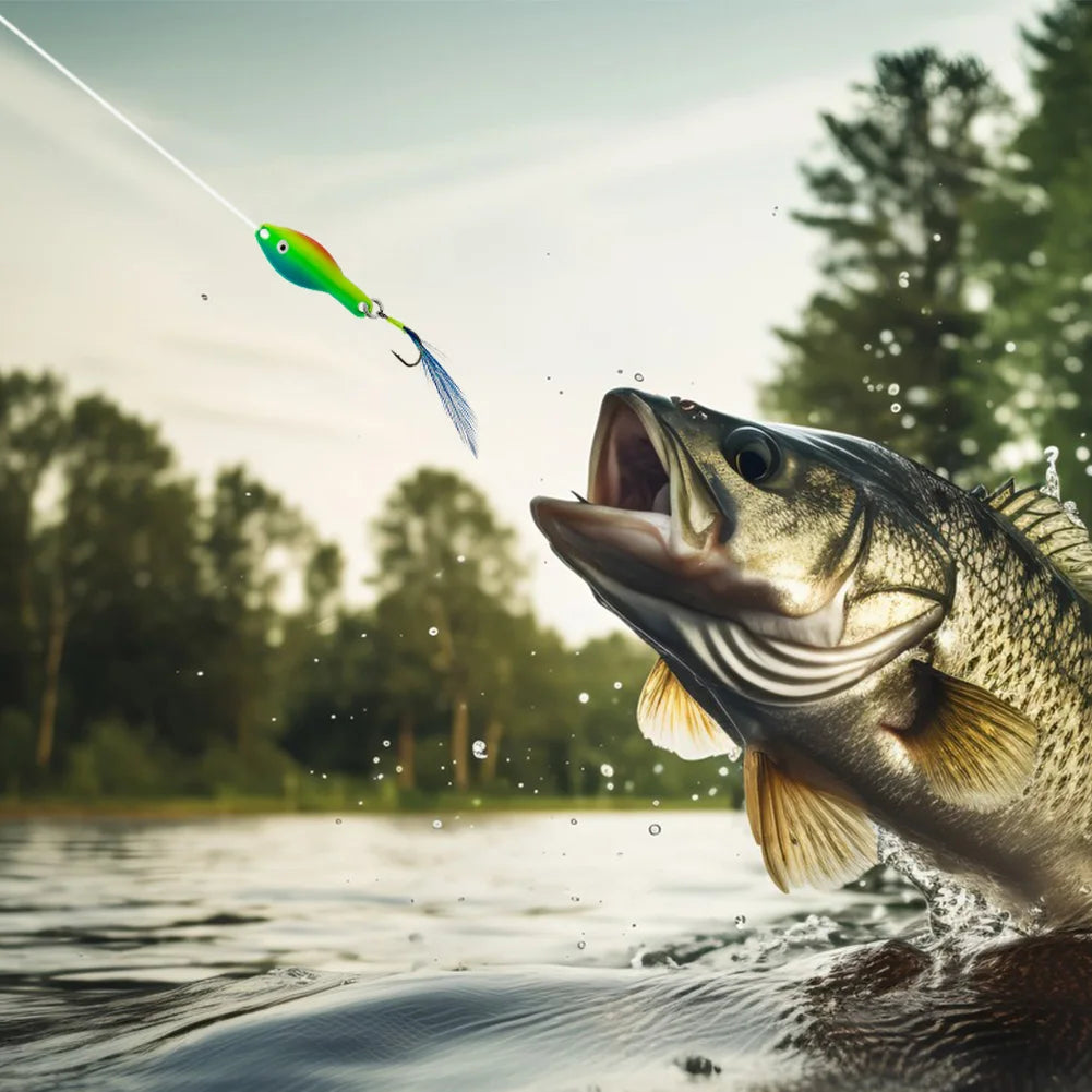 Metal Blade Fishing Lures 360 Degree Rotating Sequins