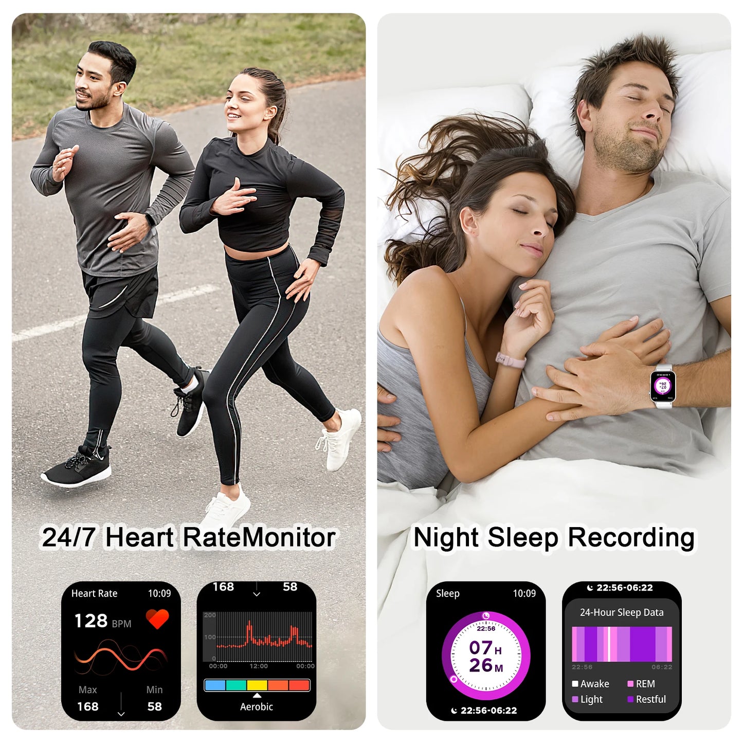 Blackview R30Pro Gray Smartwatch Heart Rate SpO2 Monitor