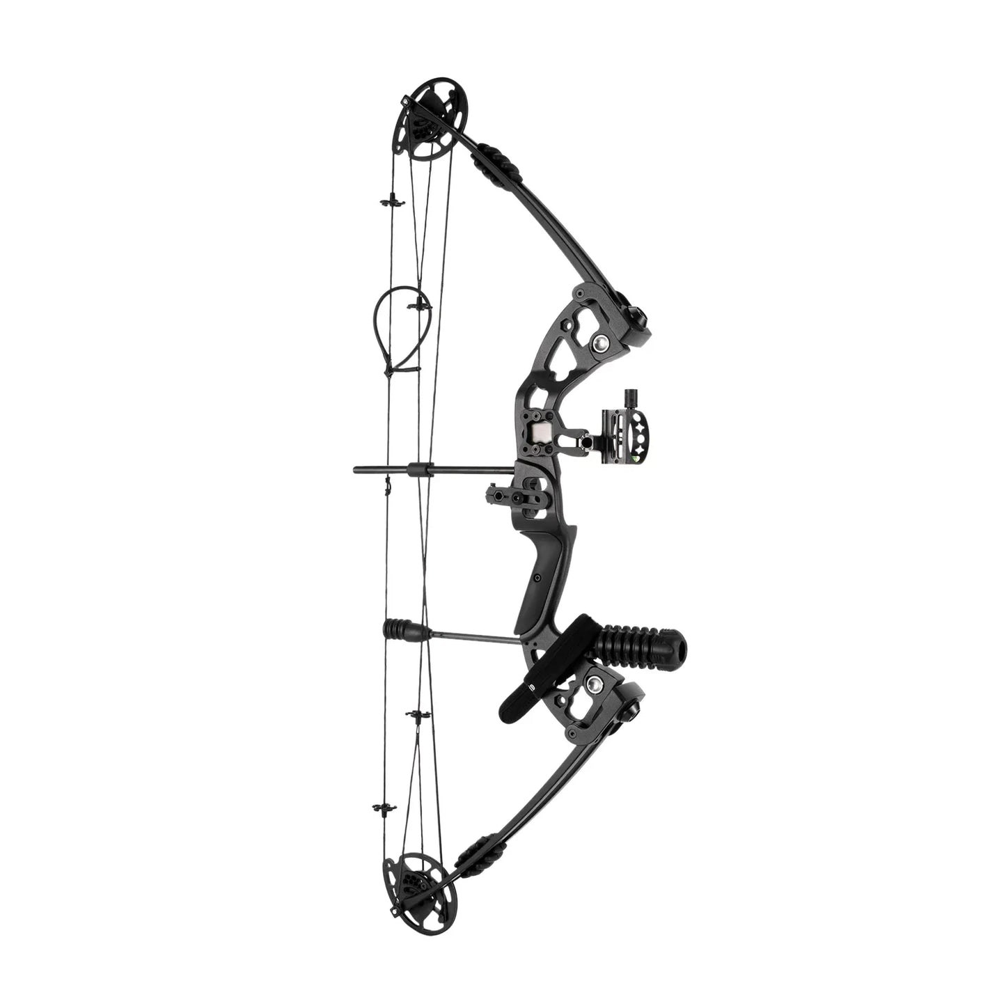 Compound Bow Recurve Bow w/ 12x Arrows Set Right Hand Archery Tool for Adult Hunting Training