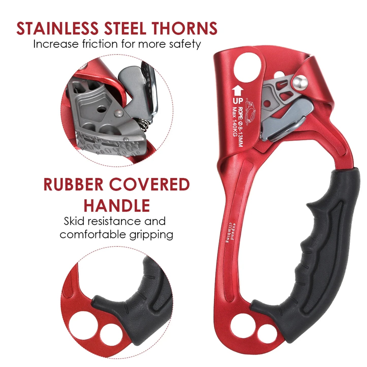 Aluminum Magnesium Alloy Hand Ascender for Climbing