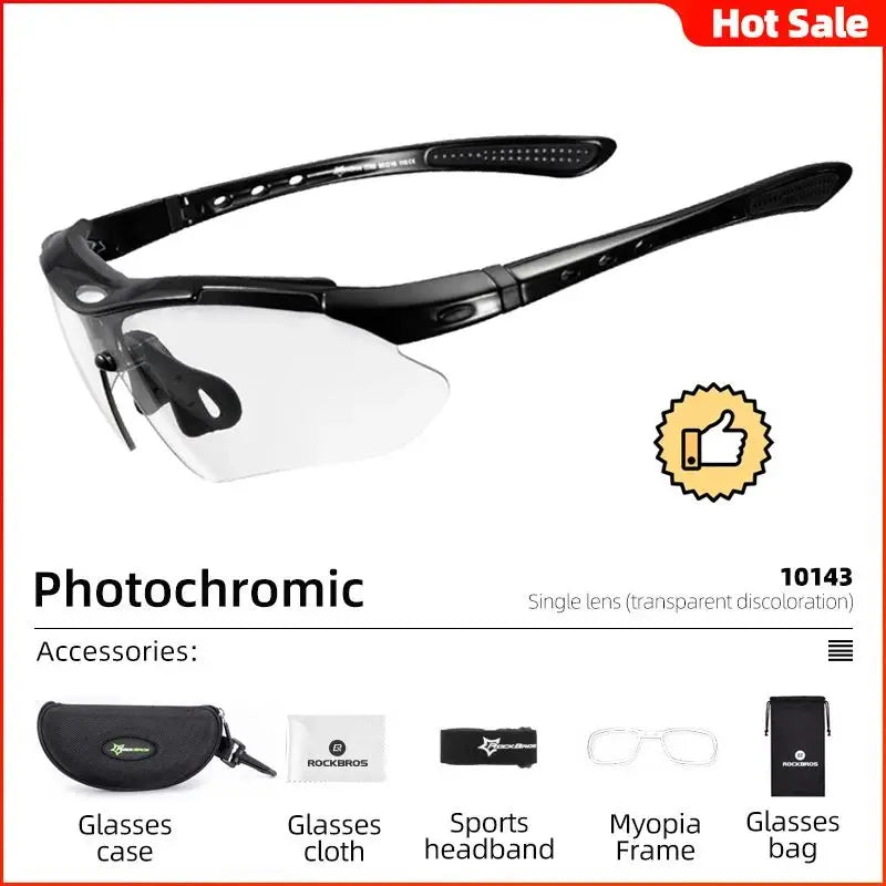 Photochromic Cycling Sunglasses for Men and Women